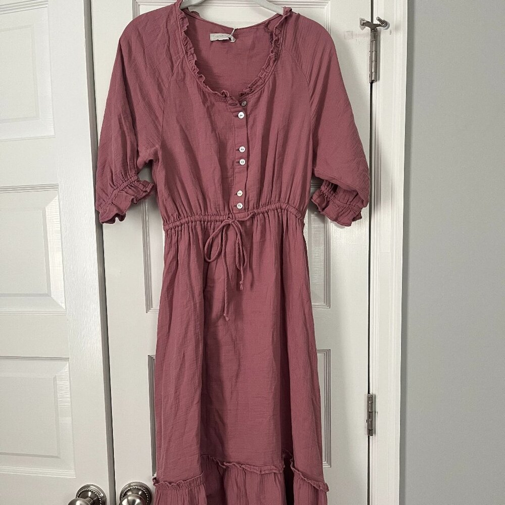 Outerknown peasant style dress, NWT